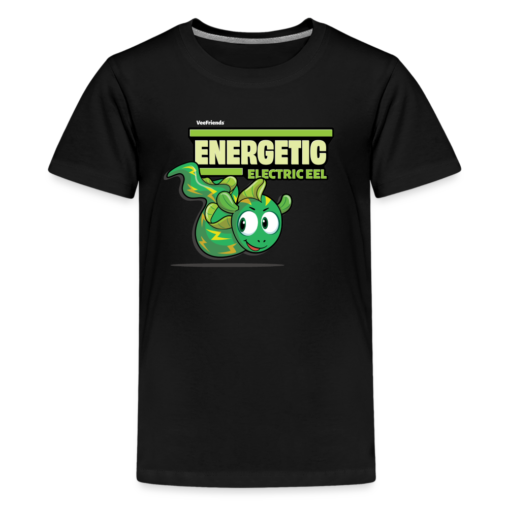 Energetic Electric Eel Character Comfort Kids Tee - black