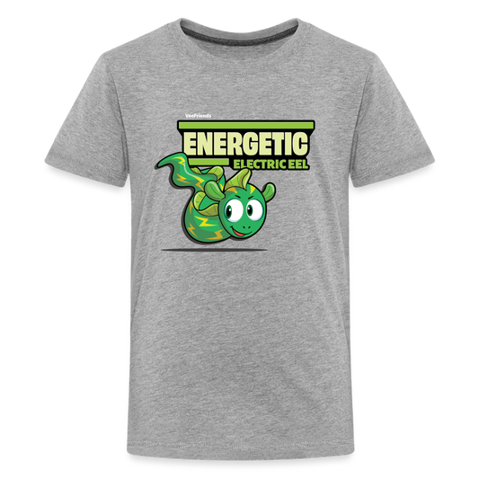 Energetic Electric Eel Character Comfort Kids Tee - heather gray