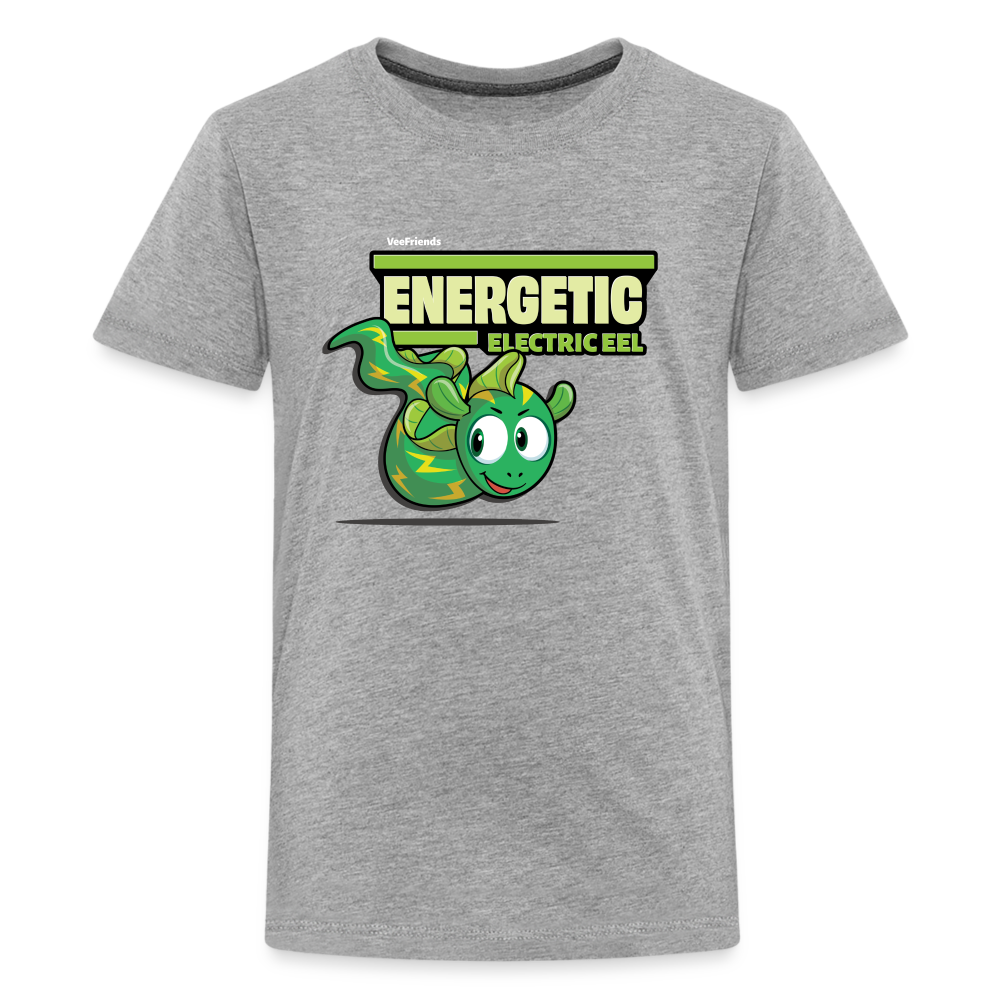 Energetic Electric Eel Character Comfort Kids Tee - heather gray