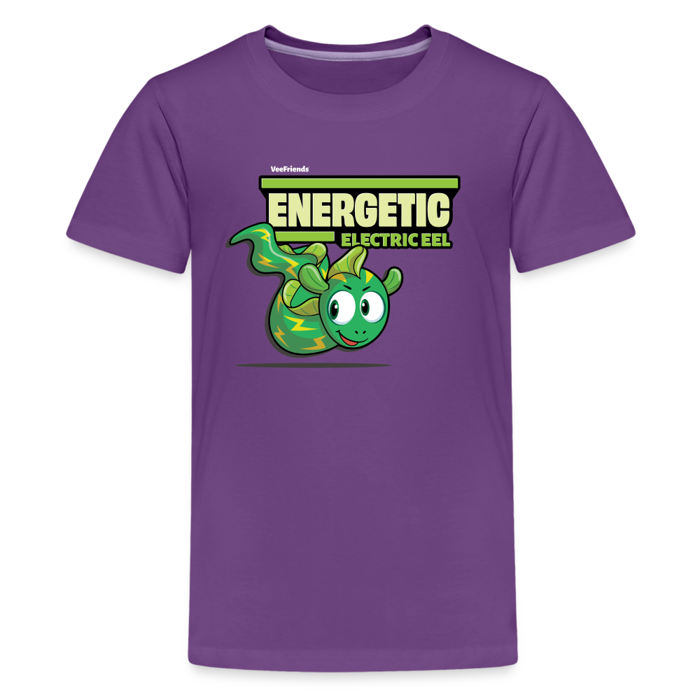 
            
                Load image into Gallery viewer, Energetic Electric Eel Character Comfort Kids Tee - purple
            
        