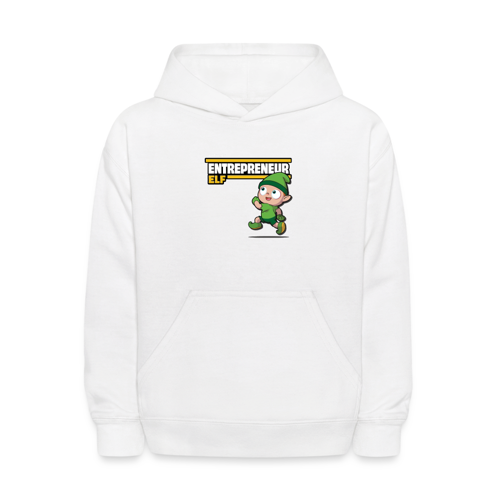 Entrepreneur Elf Character Comfort Kids Hoodie - white