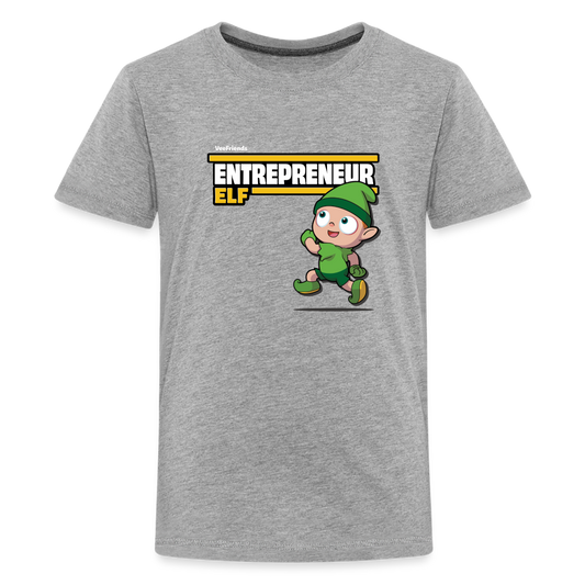 Entrepreneur Elf Character Comfort Kids Tee - heather gray