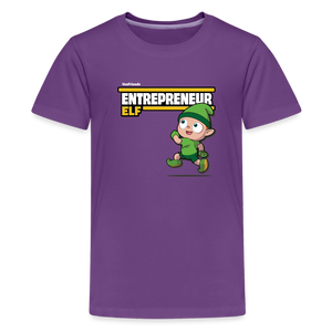 Entrepreneur Elf Character Comfort Kids Tee - purple