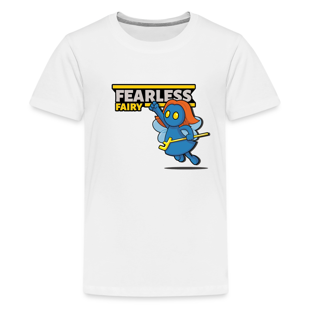Fearless Fairy Character Comfort Kids Tee - white