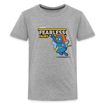Fearless Fairy Character Comfort Kids Tee - heather gray