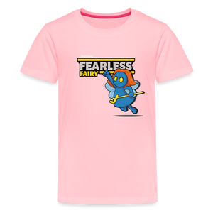 Fearless Fairy Character Comfort Kids Tee - pink