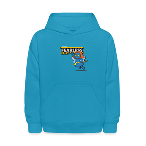 Fearless Fairy Character Comfort Kids Hoodie - turquoise