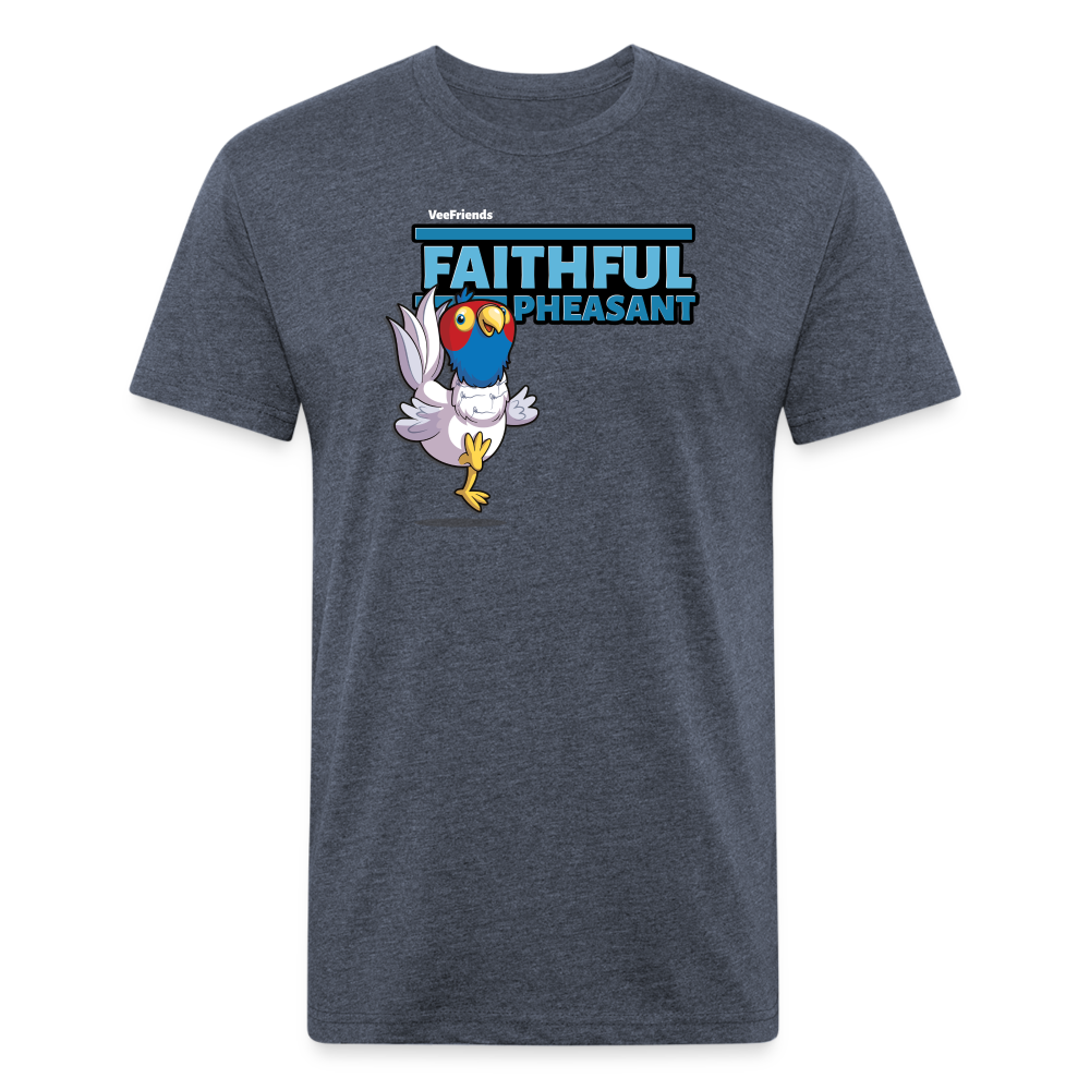 Faithful Pheasant Character Comfort Adult Tee - heather navy