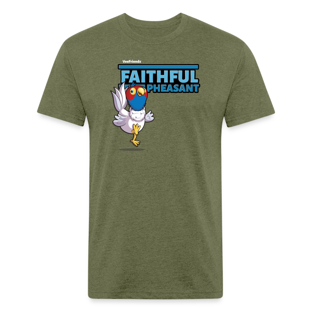 Faithful Pheasant Character Comfort Adult Tee - heather military green