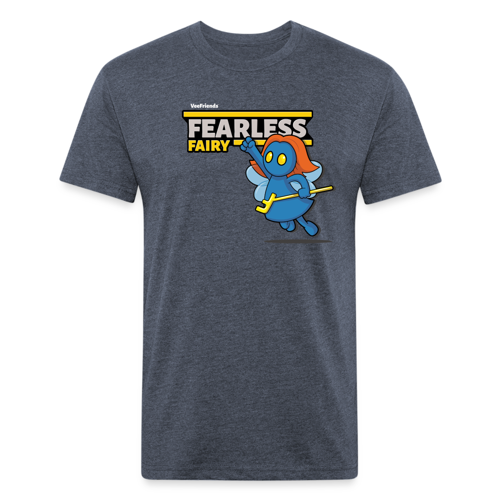 Fearless Fairy Character Comfort Adult Tee - heather navy