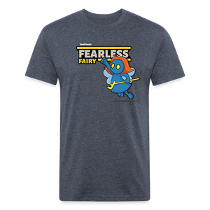 Fearless Fairy Character Comfort Adult Tee - heather navy