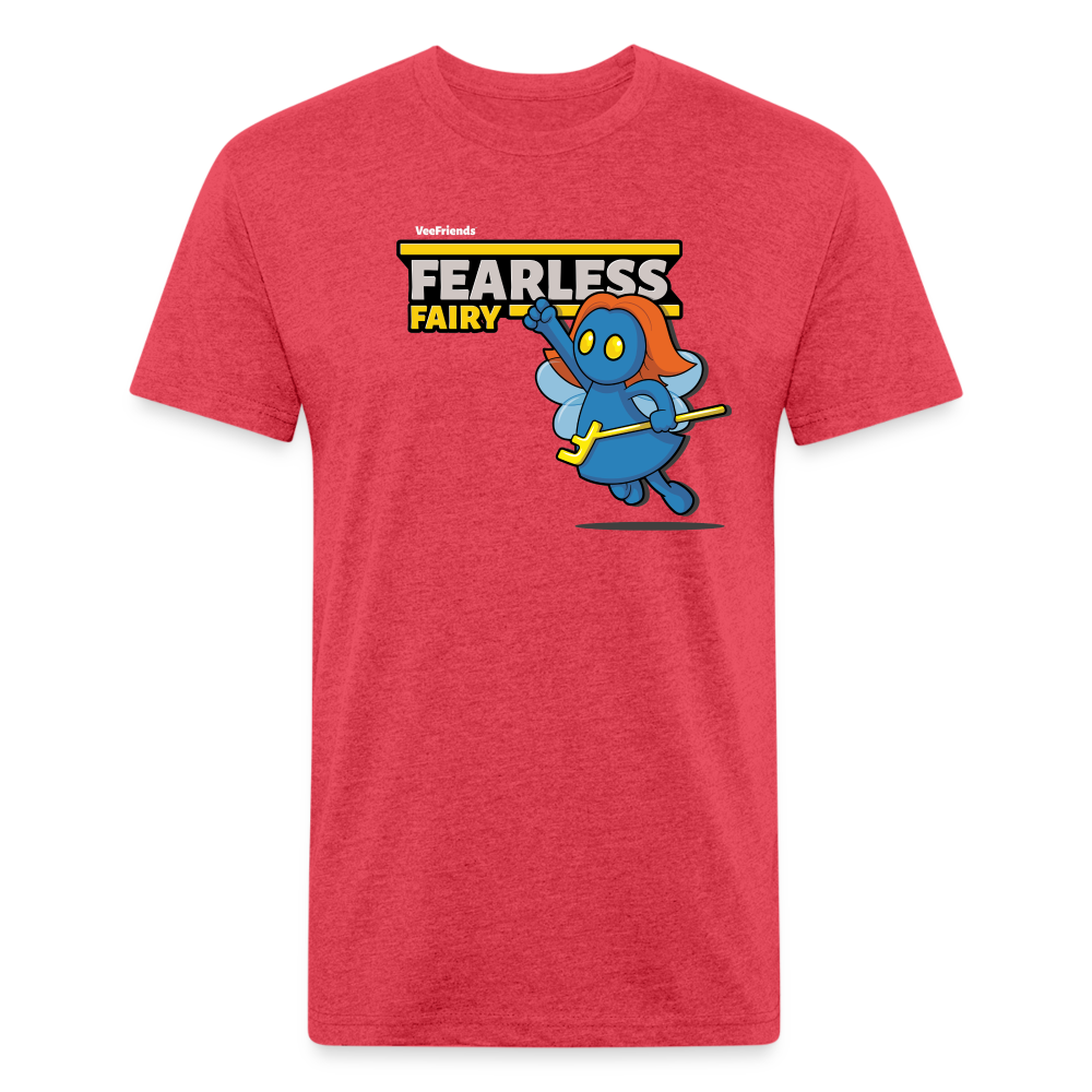 Fearless Fairy Character Comfort Adult Tee - heather red