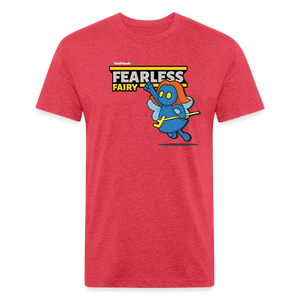 Fearless Fairy Character Comfort Adult Tee - heather red