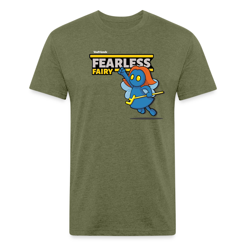 Fearless Fairy Character Comfort Adult Tee - heather military green