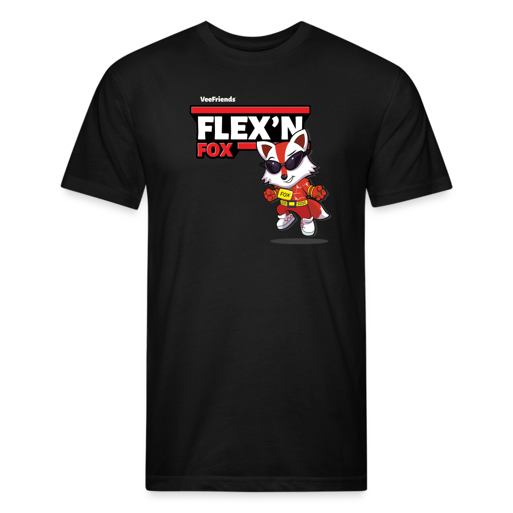 Flex’n Fox Character Comfort Adult Tee - black