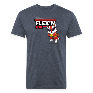 Flex’n Fox Character Comfort Adult Tee - heather navy