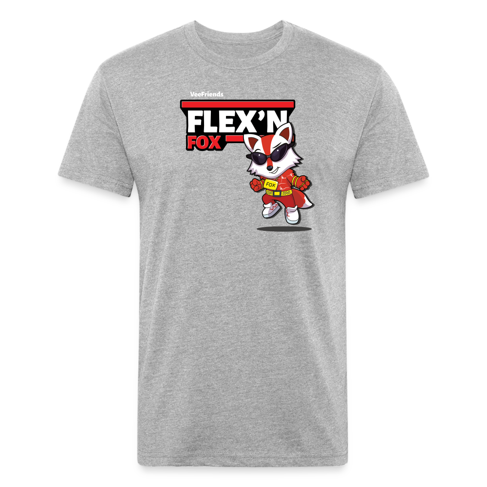 Flex’n Fox Character Comfort Adult Tee - heather gray