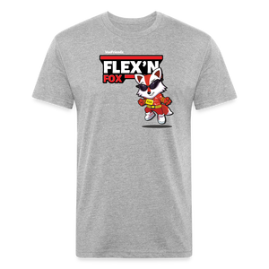 Flex’n Fox Character Comfort Adult Tee - heather gray
