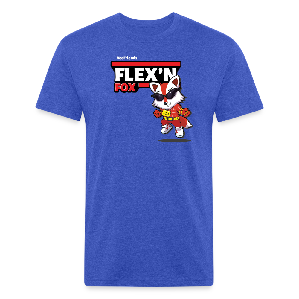 Flex’n Fox Character Comfort Adult Tee - heather royal