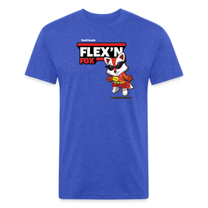 
            
                Load image into Gallery viewer, Flex’n Fox Character Comfort Adult Tee - heather royal
            
        