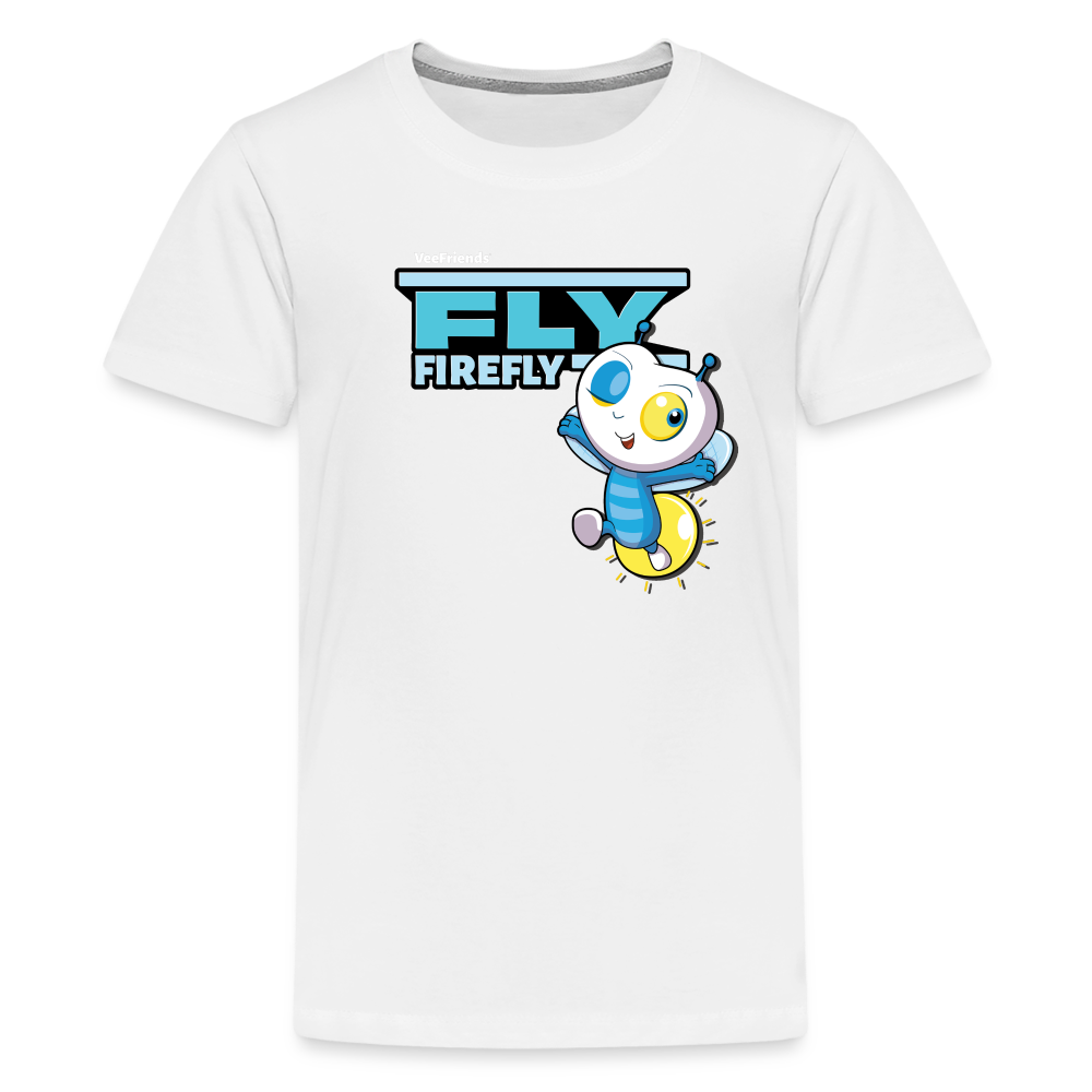 Fly Firefly Character Comfort Kids Tee - white