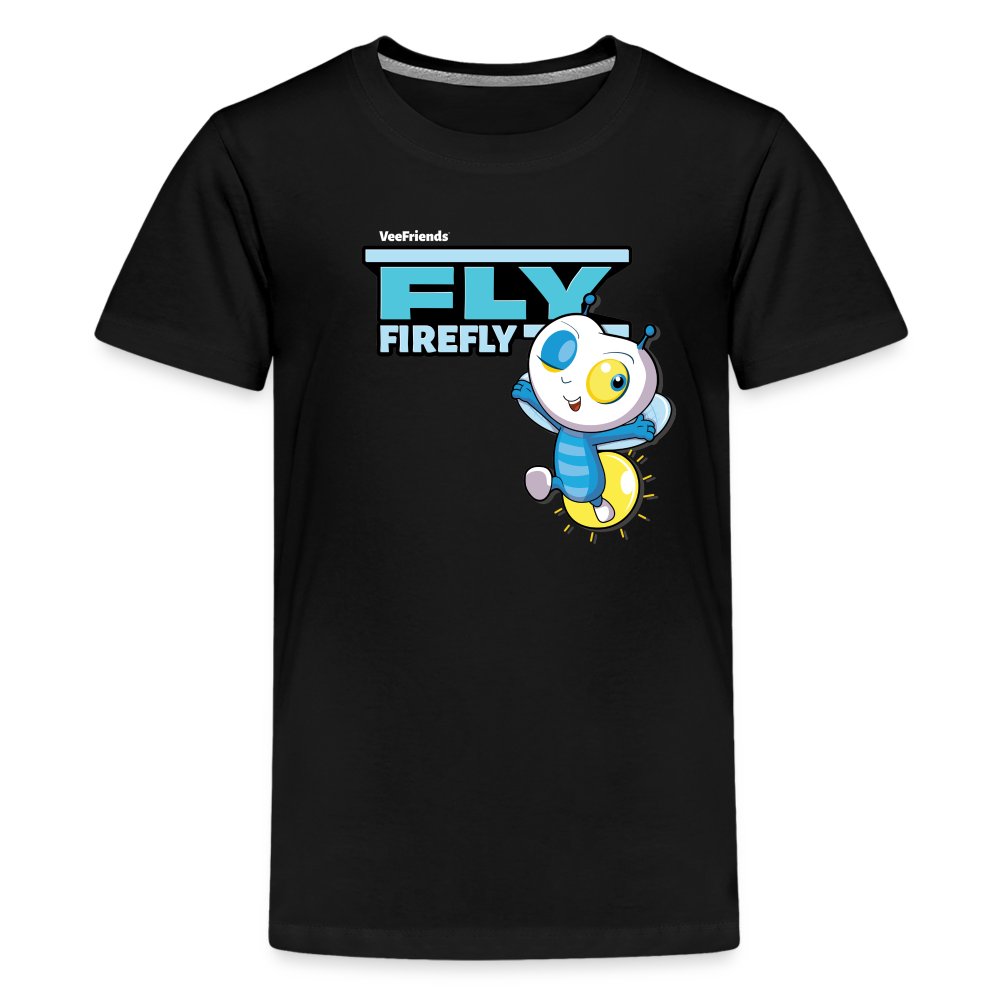 Fly Firefly Character Comfort Kids Tee - black