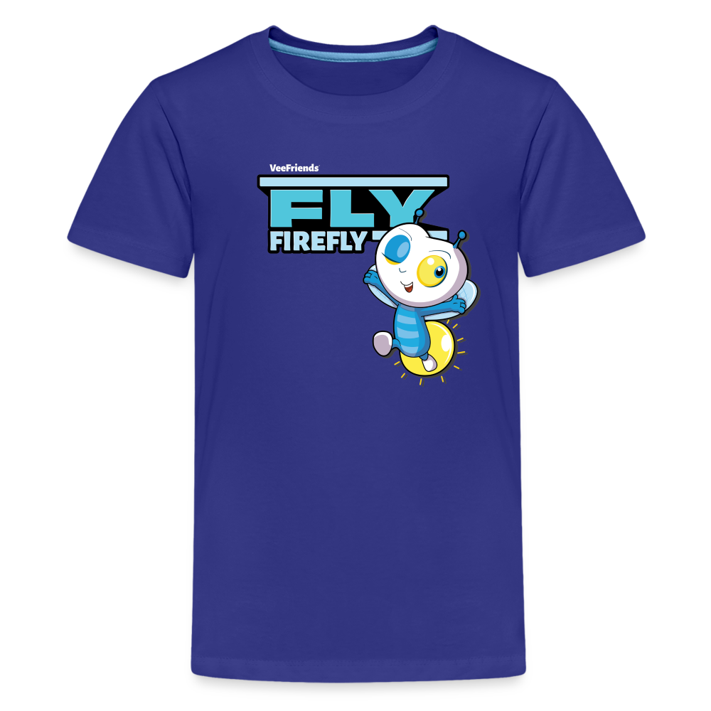 Fly Firefly Character Comfort Kids Tee - royal blue