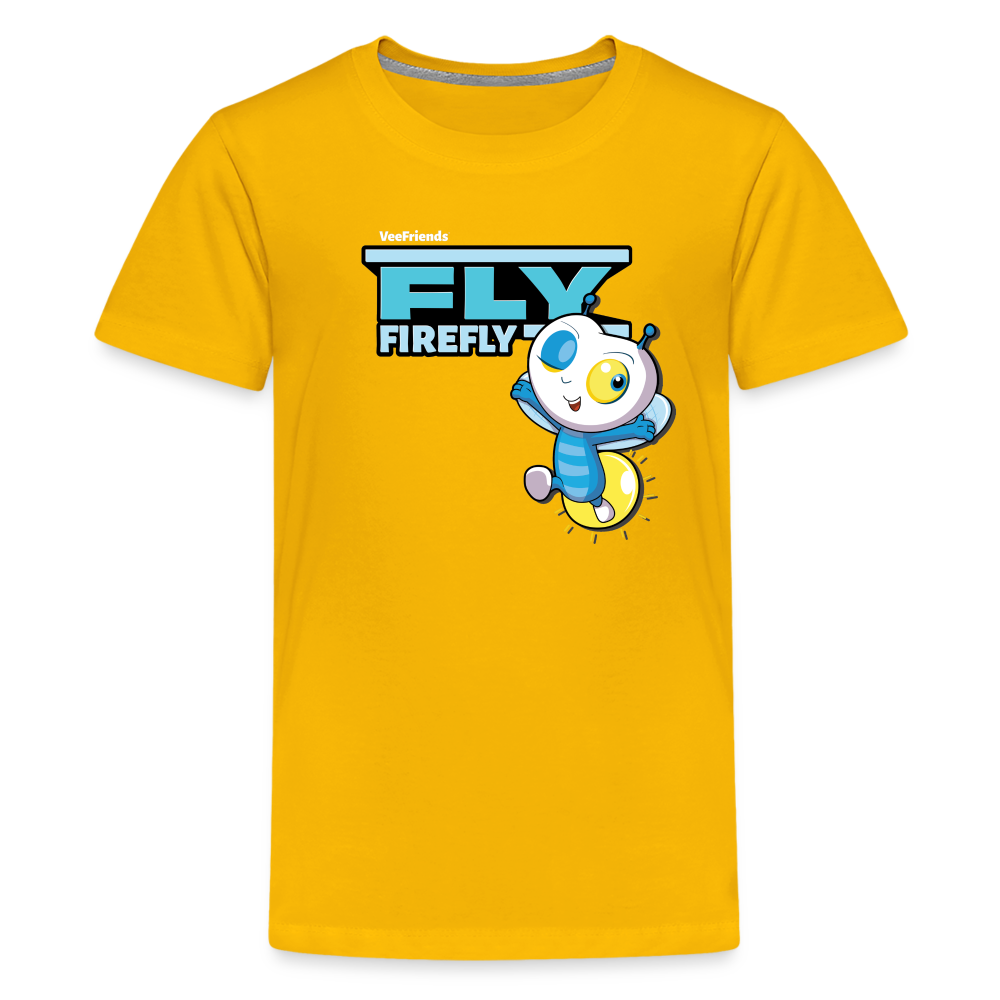 Fly Firefly Character Comfort Kids Tee - sun yellow