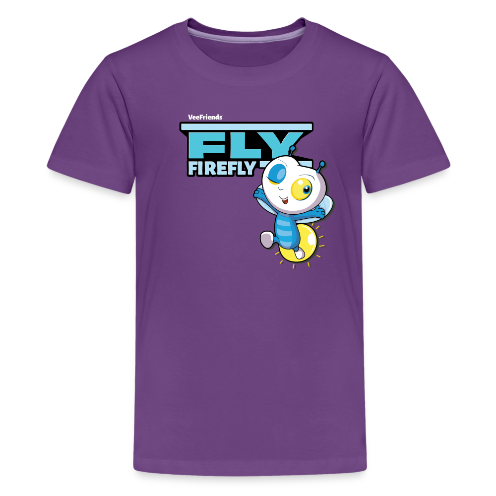 Fly Firefly Character Comfort Kids Tee - purple