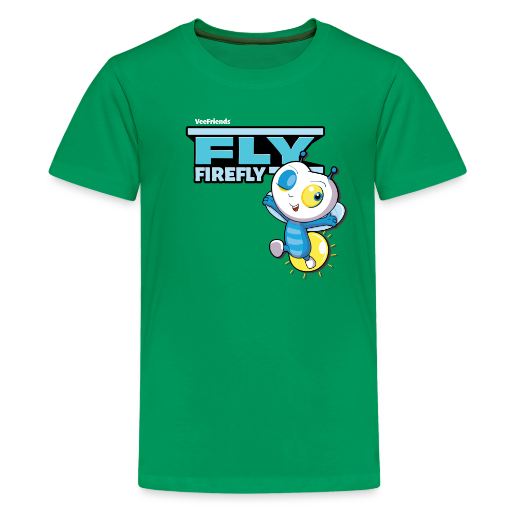 Fly Firefly Character Comfort Kids Tee - kelly green