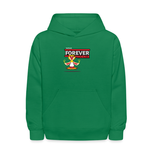 Forever Phoenix Character Comfort Kids Hoodie - kelly green