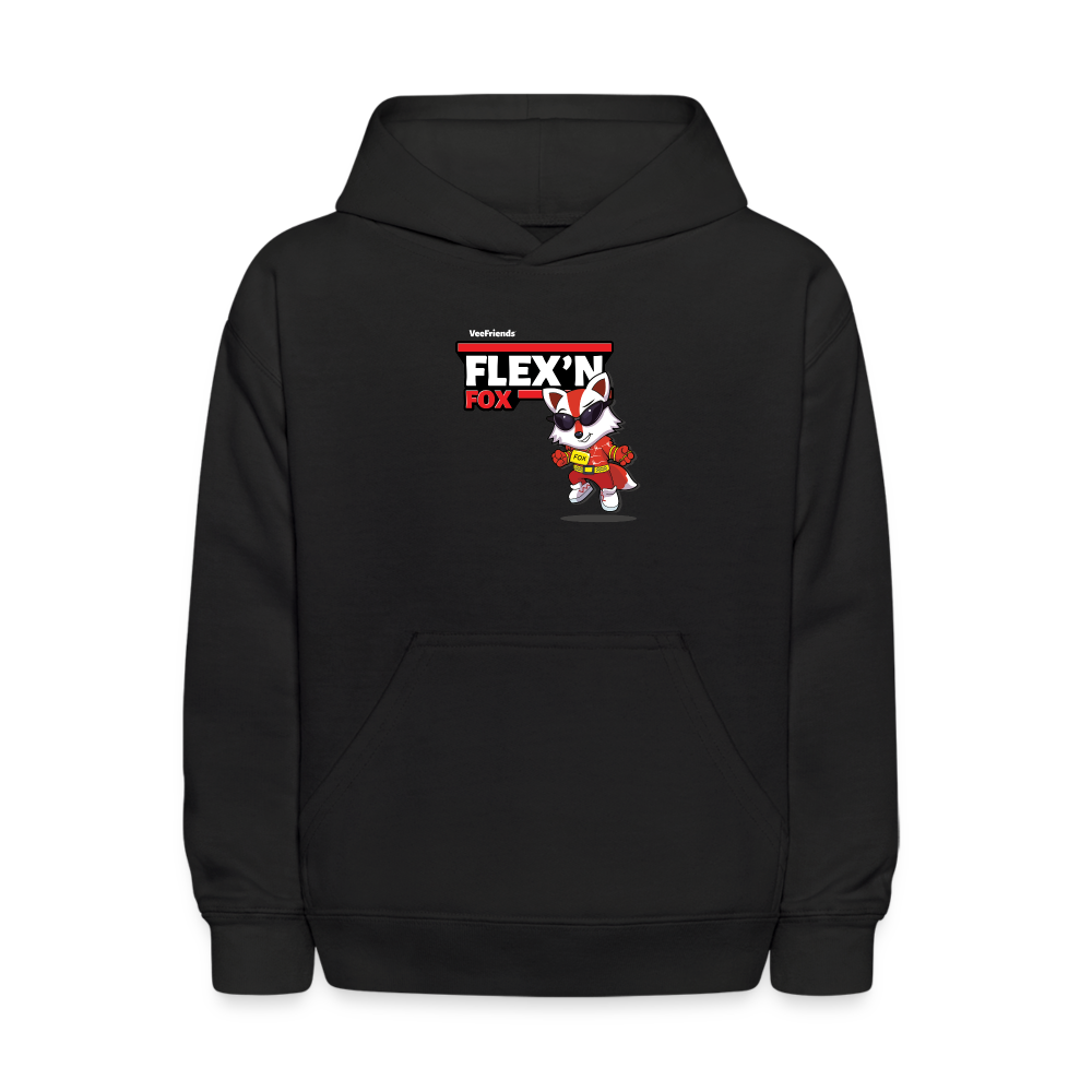 Flex’n Fox Character Comfort Kids Hoodie - black