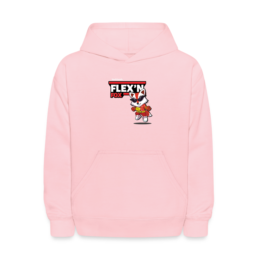 Flex’n Fox Character Comfort Kids Hoodie - pink