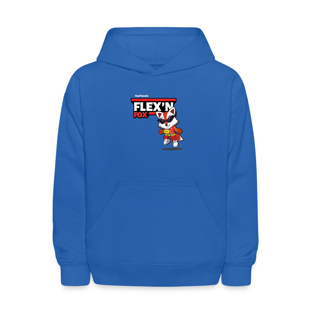 Flex’n Fox Character Comfort Kids Hoodie - royal blue