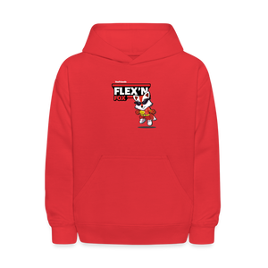 Flex’n Fox Character Comfort Kids Hoodie - red