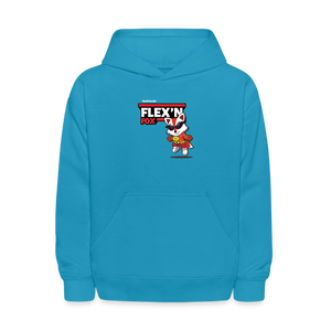 
            
                Load image into Gallery viewer, Flex’n Fox Character Comfort Kids Hoodie - turquoise
            
        