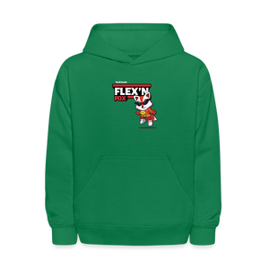 Flex’n Fox Character Comfort Kids Hoodie - kelly green