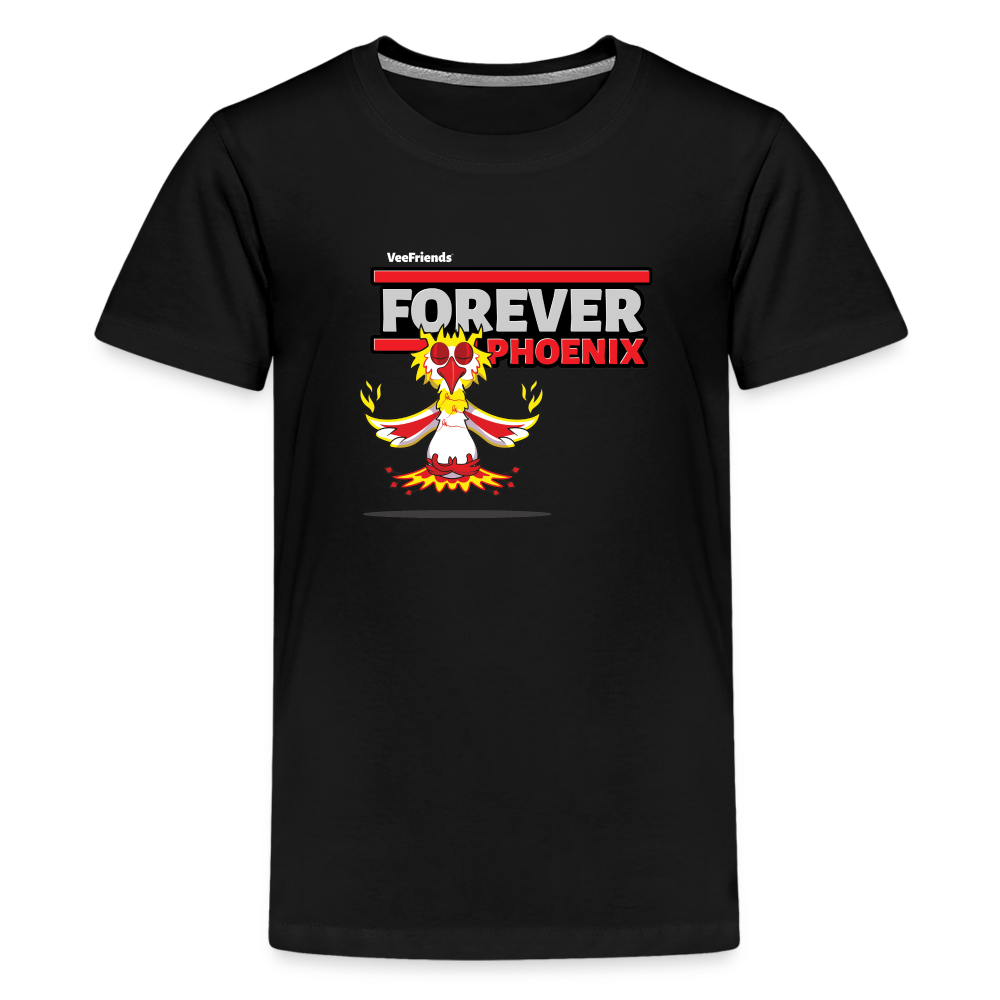 
            
                Load image into Gallery viewer, Forever Phoenix Character Comfort Kids Tee - black
            
        