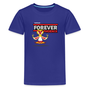 
            
                Load image into Gallery viewer, Forever Phoenix Character Comfort Kids Tee - royal blue
            
        