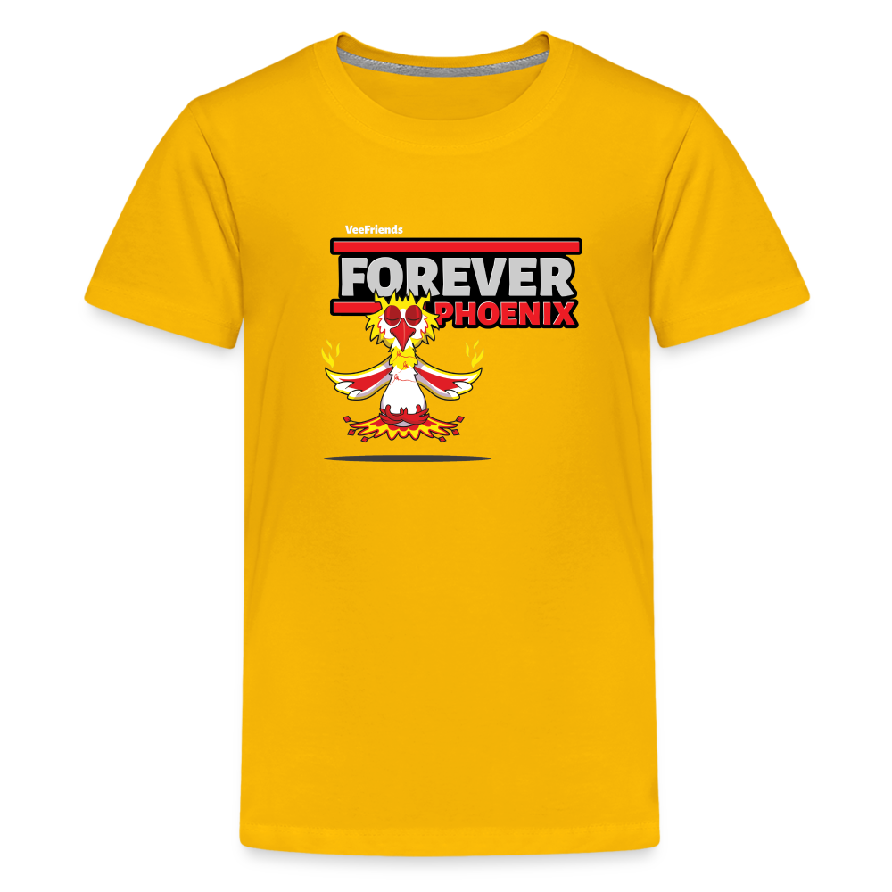 Forever Phoenix Character Comfort Kids Tee - sun yellow