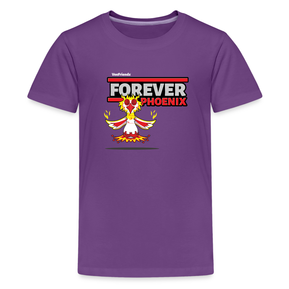 Forever Phoenix Character Comfort Kids Tee - purple