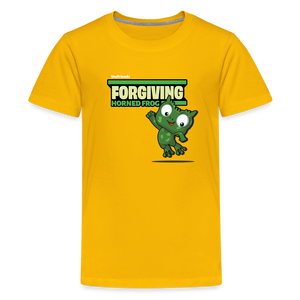 
            
                Load image into Gallery viewer, Forgiving Horned Frog Character Comfort Kids Tee - sun yellow
            
        