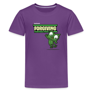 
            
                Load image into Gallery viewer, Forgiving Horned Frog Character Comfort Kids Tee - purple
            
        