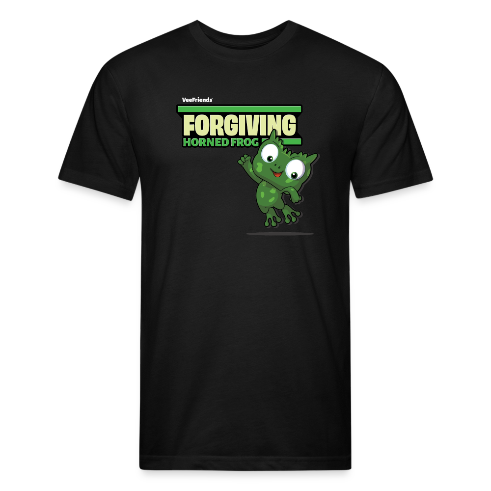 Forgiving Horned Frog Character Comfort Adult Tee - black