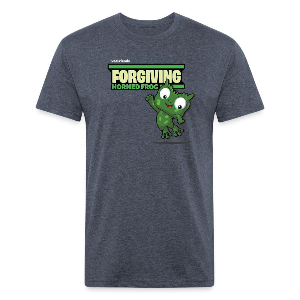 Forgiving Horned Frog Character Comfort Adult Tee - heather navy