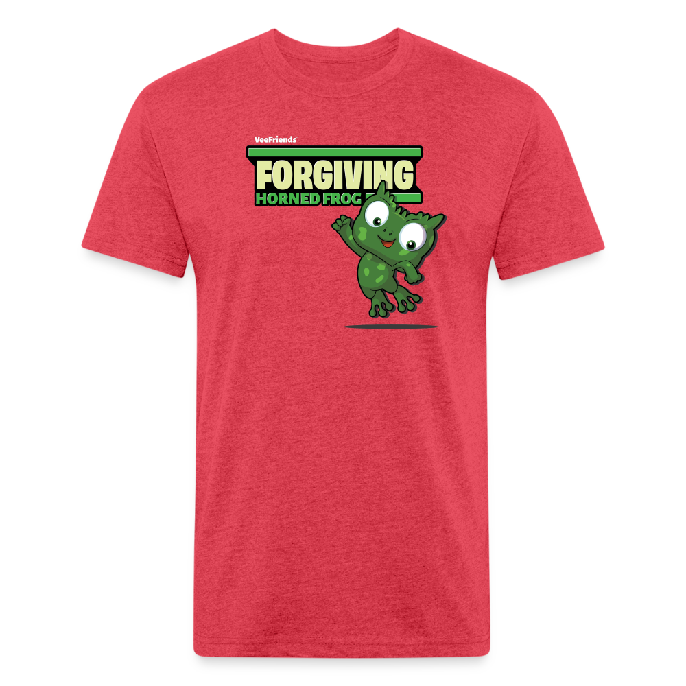 Forgiving Horned Frog Character Comfort Adult Tee - heather red