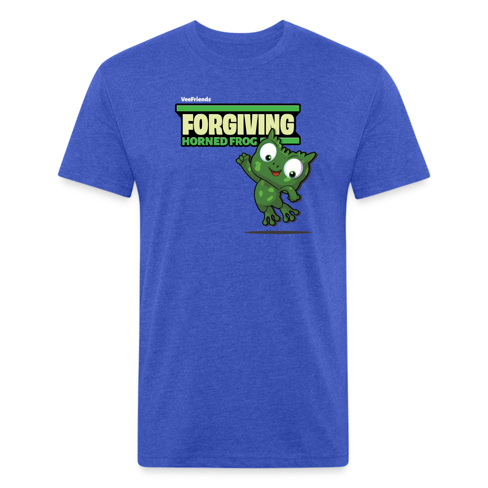 Forgiving Horned Frog Character Comfort Adult Tee - heather royal