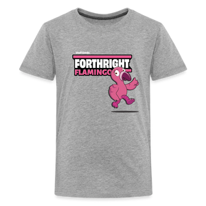 Forthright Flamingo Character Comfort Kids Tee - heather gray