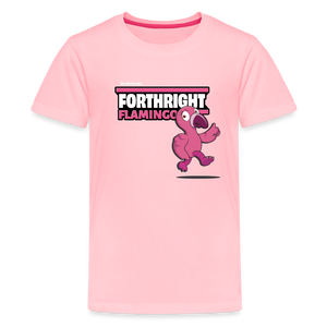 Forthright Flamingo Character Comfort Kids Tee - pink