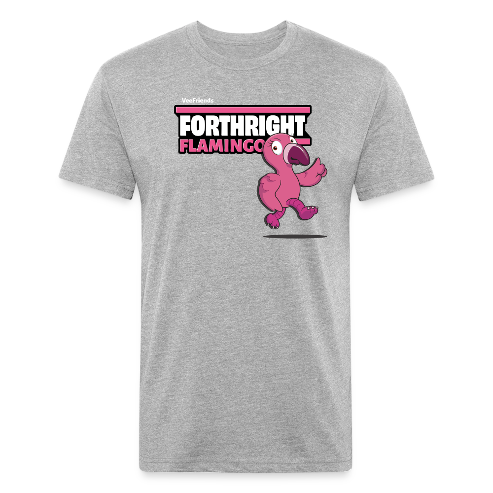 
            
                Load image into Gallery viewer, Forthright Flamingo Character Comfort Adult Tee - heather gray
            
        